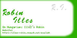 robin illes business card